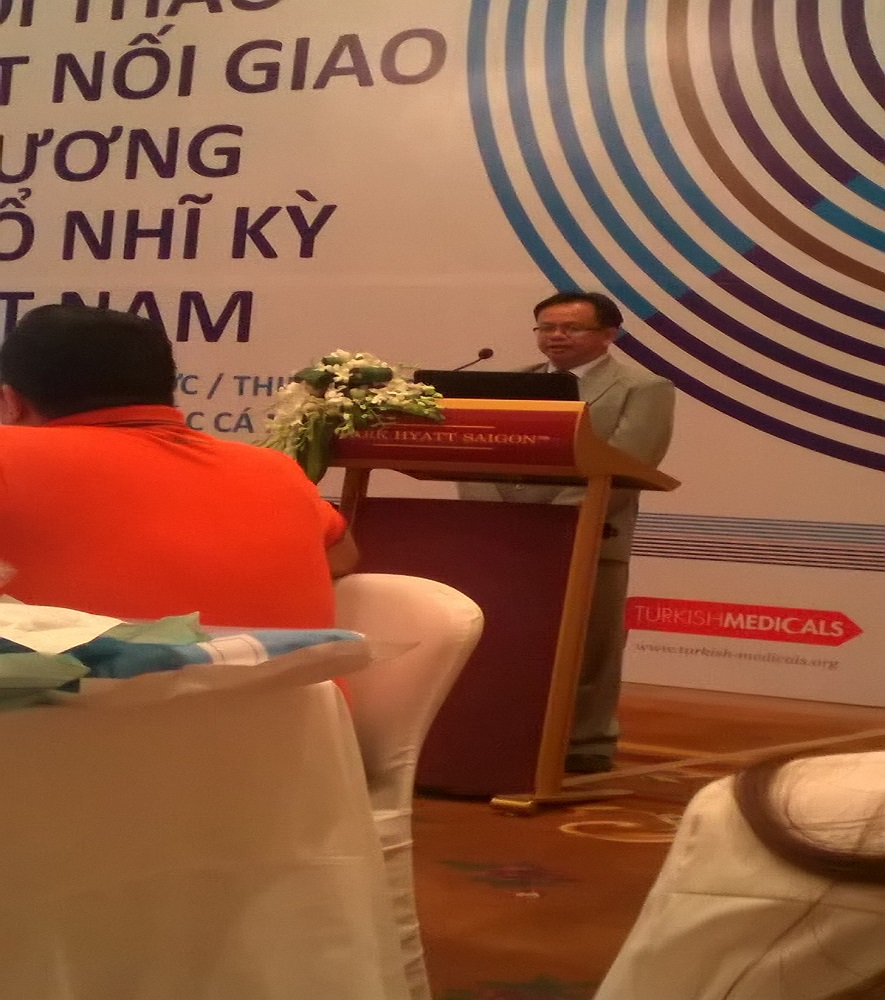 Lãnh đạo công ty Tân Việt Mỹ phát biểu tại hội nghị kết nối giao thương Việt Nam - Turkey